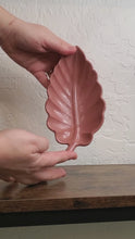 Load and play video in Gallery viewer, Beautiful Concrete Leaf Dish
